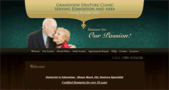 Desktop Screenshot of grandviewdentureclinic.com
